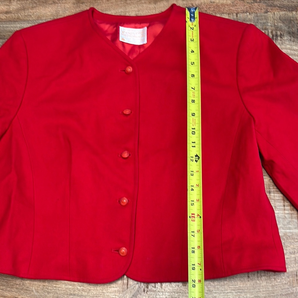 Pendleton Scarlet Button-Up Sweater - image 4